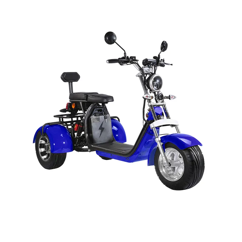 3 Räder 2000W 3000W Fat Tire Elektro City Coco Roller Elektro Moto Fahrrad Harley ment Roller Citycoco