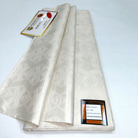 Gaun Batik Jacquard Bazin Rajut Cetak Berkualitas Tinggi 100% Poliester Kain Brokat Afrika yang Kaya Anti-Bakteri Anti-Jamur