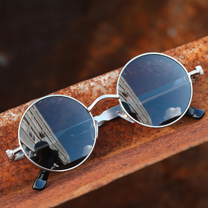 Jamie 888 Round Polarized Sunglasses Metal Frame UV400 Protection Unisex Fashion Glasses - Product Image 1