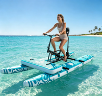 Vélo aquatique gonflable préféré pour 1 personne, vélo à pédales aquatique, bateau à pagaies pour loisirs en bord de mer, sièges pour enfants, vente en gros personnalisée