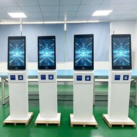 Kiosque en libre-service d'intérieur USHIDA 21,5/27/32 pouces avec écran tactile capacitif (10 points) Windows/Android OS, paiement personnalisable