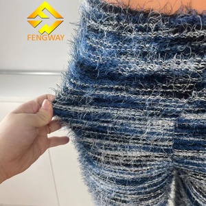 2024 nuovi arrivi moda <span class=keywords><strong>donna</strong></span> <span class=keywords><strong>pantaloni</strong></span> da jogging in pelliccia pieghettati <span class=keywords><strong>pantaloni</strong></span> della tuta pelosa - Product Image 3