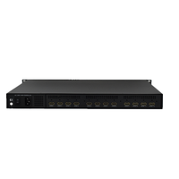 Encodeur H.265 12 canaux 1RU 1080p 60fps CBR/VBR IPTV HEVC sur SRT/RTMP/HLS/UDP pour câble/satellite/terrestre