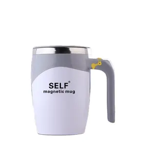 Customized Automatic Magnetic Self Stirring Mixing Coffee Cup Portable Stirring Cup