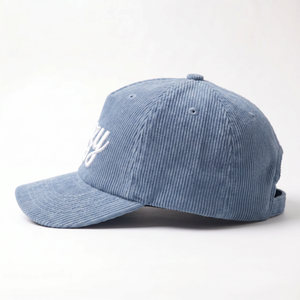 Casquette Snapback en Corduroy Personnalisée OEM, Non Structurée, 5 Panneaux, Logo Brodé 3D - Product Image 4