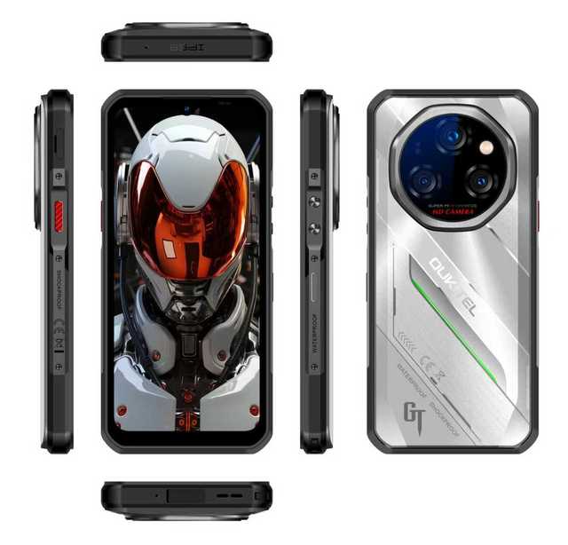 5G Oukitel Rugged Smartphone 11000mAh 108MP Main Android 15 NFC Mobile 8+256GB Mobile Phone Oukitel WP62
