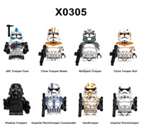 Mini Star Science-Fiction Arme du Désert XH1629 XH1630 X0323 X0333 Figurines de Soldats Étoiles Blocs de Construction Briques Guerres Jouet