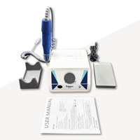 Nouvelle perceuse à ongles professionnelle 65W à moteur sans balais, pièce à main 40000 tr/min, polisseuse électrique pour ongles, éliminateur de callosités