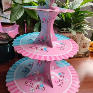Soporte de 3 Niveles para Cupcakes y Postres, Personalizable para Bodas y Fiestas - Product Image 2