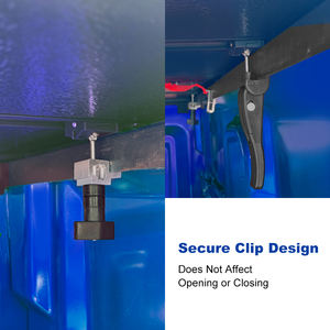 כיסוי קשיח מתקפל לארבעה חלקים עבור שברולט סילברדו וג'י אם סי סיירה 1500 משנת 2019-2025 (לא מתאים לדגם קלאסי 19-24) אביזרים לארגז 6'7 אינץ' - Product Image 3