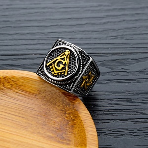 Produttore Shinning Antico Del Partito In Acciaio Inox Classe Personalizzata Lettera <span class=keywords><strong>G</strong></span> Anello Dei Monili - Product Image 5