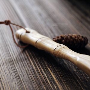 Louche à eau en bois massif avec bec verseur, cuillère à thé en bois non peinte, cuillère de cuisine écologique - Product Image 3