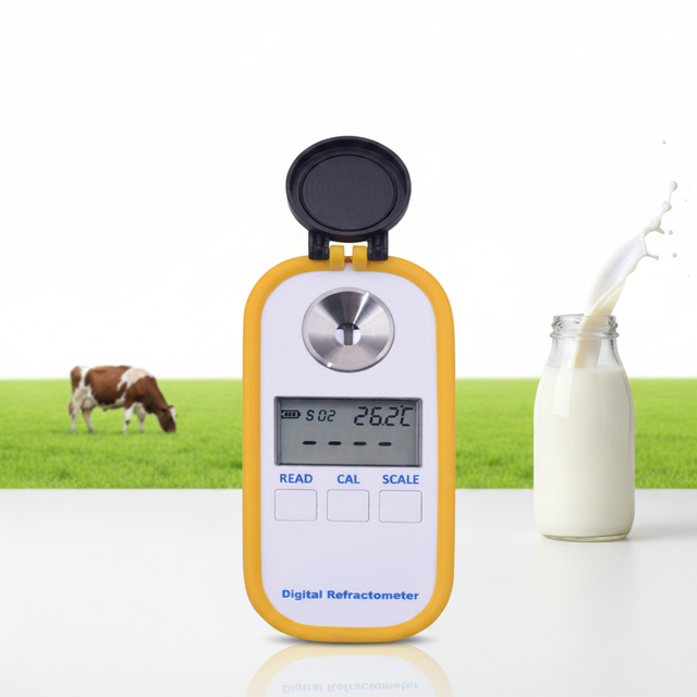 Veterinary Cow Milk Analyzer Digital Refractometer Portable Brix Meter Auto for Cow Colostrum Veterinary