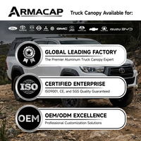 Armacp Hardtop en aluminium pour pick-up, couvercle de benne, coque de camping pour Toyota Tundra/Ford F150/Ranger 2016-2026 5.5ft