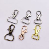 Mousqueton à bouche de poisson en alliage de zinc haute élasticité, norme européenne, pour bagages, porte-clés de poupée, accessoire de bijouterie DIY
