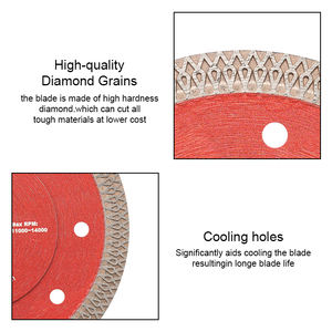 Lame de scie diamantée en céramique super mince de 115 <span class=keywords><strong>mm</strong></span> pour meuleuse d'angle pour couper le béton de granit - Product Image 4