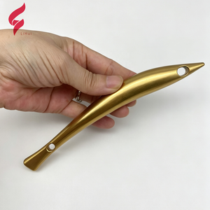 Custom New Design High-end Zinc Alloy Die-cast Bag Handle Woven Bag Decorative Metal Handles <strong>Sardine</strong>-shaped Handheld Grips - Product Image 4