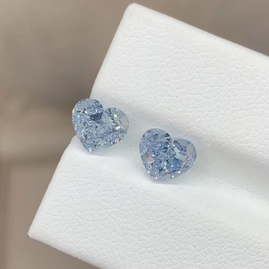 Zhanhao Lab พลอยสีฟ้าประกายเพชรสีฟ้าอ่อนแฟนซีเพชรสีฟ้าทรงหลวมมีใบรับรอง IGI สำหรับเครื่องประดับรูปร่างตามสั่ง - Product Image 5