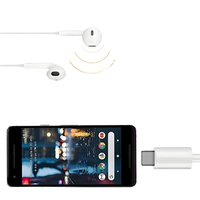 3,5mm auf Typ-C Adapter Buchse auf Typ-C AUX Audio DAC Chip Kopfhörerkabel Klinkenstecker auf USB-C Stecker 12cm Länge