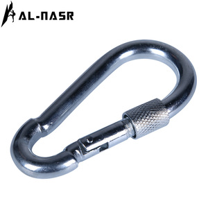 Carabiner 10mm 8mm Steel Safety Link <b>Lockable</b> Outdoor Use - Product Image 3