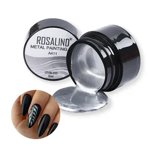 ROSALIND — vernis à ongles personnalisé, 5ml, 3 couleurs, gel uv/led, peinture artistique, en métal, à tremper, vente en gros