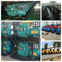Generator Diesel Voda 15-50KW Berpendingin Air, Senyap, dengan ATS, Penggunaan Komersial, Starter Elektrik