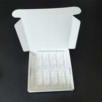 Boîte d'autocollants personnalisée pré-imprimée 2ml flacon boîte étiquette emballage ensemble 100IU kit