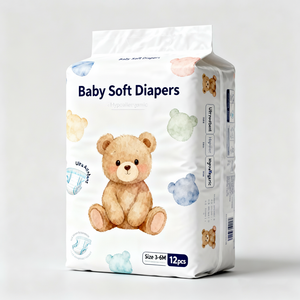 Pannolini per bambini all'ingrosso usa e getta ad alta capacità di assorbimento pannolini per bambini comodi stampati - Product Image 1