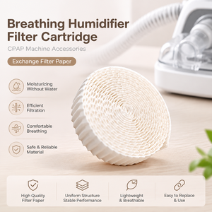 Filtro de algodón HME <span class=keywords><strong>para</strong></span> máquina de respiración, papel de filtro humidificador seco, accesorios <span class=keywords><strong>para</strong></span> circuito respiratorio, fabricante OEM - Product Image 1