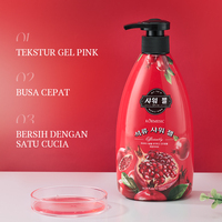 KORMESIC approuvé par Bpom d'Indonésie 500ml vente en gros Sabun Cair Mandi Gel douche à la grenade nettoyant hydratant