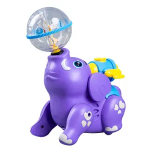 New design Elephant Toy With Music Flashing Light Kids Electric spray Toys Animal Cartoon Toys For Kids