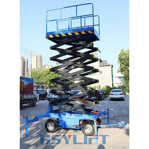 Venta directa de fábrica de China, altura de elevación de 4-18m, 500kg, 1000kg, elevador de tijera hidráulico eléctrico remolcable Manual móvil Skylift - Product Image 5