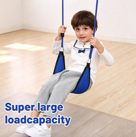 Siège de balançoire pour enfants Ropecube avec cordes réglables, en plastique, crochets robustes, pour intérieur, extérieur, parc de trampolines, garderie, arbre, jardin