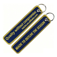 Porte-clés personnalisé avec logo, porte-clés en tissu personnalisé, vente en gros de porte-clés brodés, porte-clés personnalisé