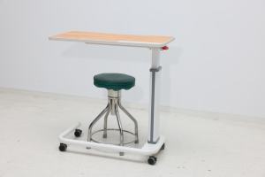 Table de chevet moderne en ABS avec surface ignifuge et réglage en hauteur pour hôpital, hôtel et accès des patients à la salle à manger - Product Image 4