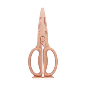 Ciseaux en acier inoxydable orange et vert, pour la maison, la cuisine, le bureau, avec étui de sécurité, fournitures scolaires - Product Image 5