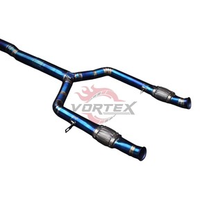 Sistema de escape completo Vortex Racing Burnt Blue Titanium para Benz W205 C43 AMG 3.0TT V6, piezas de modificación de sonido de alto rendimiento. - Product Image 5