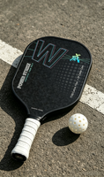Raket Pickleball Serat Karbon T700 16mm Inti Sarang Lebah Terbentuk Panas Permukaan Bertekstur Grosir