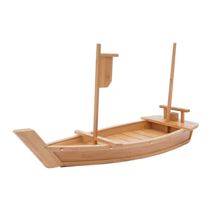 Grand plateau de service en bambou pour sushis, bateau en bambou de 60 <span class=keywords><strong>cm</strong></span> pour restaurant japonais de sushis - Product Image 6
