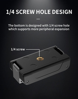 Adaptateur de fixation pour caméra d'action KC09 avec trou de vis 1/4 pouce et base plate pour perches d'extension de vlogging