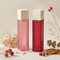 Flacon de parfum en verre vide Anding Stock 100 ml, rectangulaire, dégradé givré, pour vente en gros, personnalisable, par le fabricant