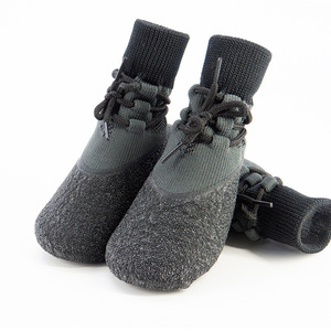 Anobel 4 pièces Bottes d'hiver classiques en coton imperméables pour <span class=keywords><strong>chien</strong></span>, protège-pattes solides antidérapants, bottines de neige d'extérieur pour <span class=keywords><strong>chien</strong></span>, Nouvel An, Noir - Product Image 2