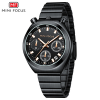 MINI FOCUS MF0491L Jam Tangan Wanita Fashion Monster, Bahan Paduan Baja Anti Karat, Sport Quartz, Tali Gelang, Kaca, Jarum Penunjuk, Tahan Air