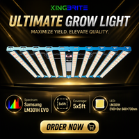 Pour lampes de culture LED à spectre complet KingBrite P55 1000W Samsung LM301H EVO + Osr (660nm+730nm) de 5x5 pieds