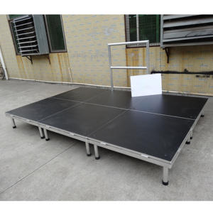 Escenario Modular Desmontable de Aluminio para Decoración de Bodas al Aire Libre, Plegable, con Plataforma Antideslizante y Fácil Montaje - Product Image 1