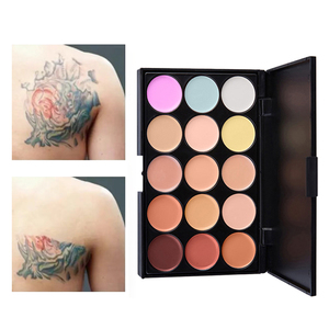 Paleta de Corretivo em Creme de 15 Cores Private Label, Cobertura Completa para Olheiras, Tatuagens e Manchas, Conjunto Profissional de Maquiagem Facial - Product Image 1