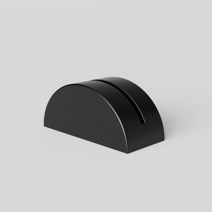 Portatarjetas Semicircular Simple y Bonito, Soporte de Mesa de Latón Pesado para Tarjetas Postales, Exhibición de Fotos, Papelería Personalizada para Tienda de Oficina - Product Image 2