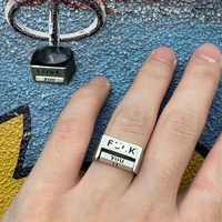 Anneau d'humeur d'amour créatif pour hommes femmes | Cadeau de bijoux d'anneau de Fidget rotatif drôle
