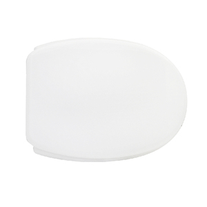 Asiento de inodoro para Kerasan Elka Shape 6 WC, blanco, con bisagras pasantes - Product Image 1