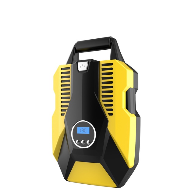 AtliFix Digital Tyre Inflator 120W Electric DC 12V Portable Car Air Compressor with Tire Pressure Monitor Mini Pump